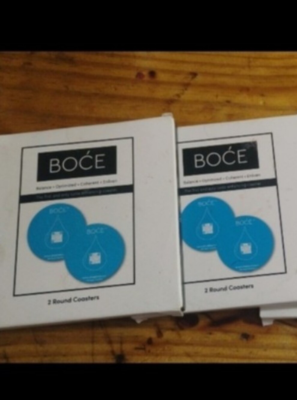 Boce Drink Taste Enhancing Bar Coasters Set 4 Coffee Wine Spirit Tea Unique Gift